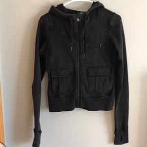 Iululemon black zip up sweater hoodie XS/4
